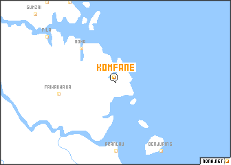 map of Komfane