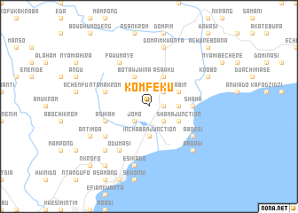 map of Komfeku