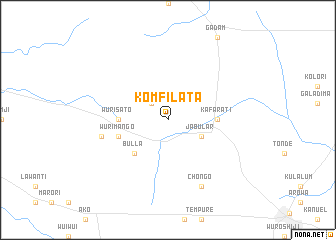 map of Kom Filata