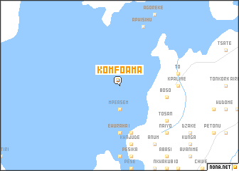 map of Komfoama