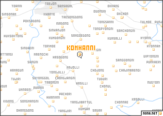 map of Kŏmhan-ni