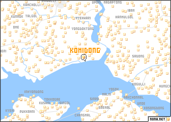 map of Komi-dong