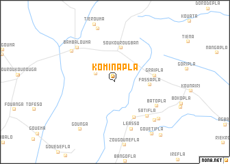 map of Kominapla