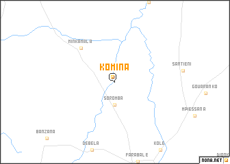 map of Komina