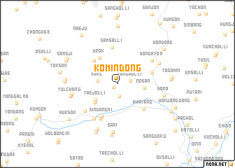 map of Komin-dong