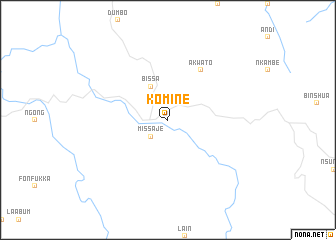 map of Komine