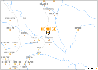 map of Kominge