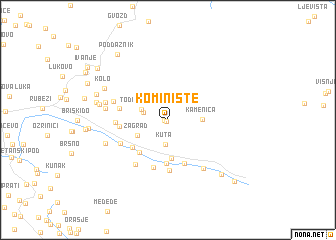 map of Kominište