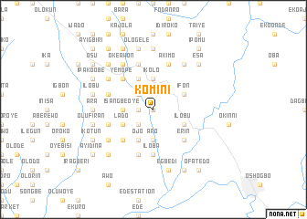 map of Komini