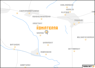 map of Kominterna