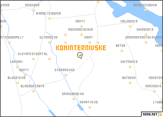 map of Kominternivs\