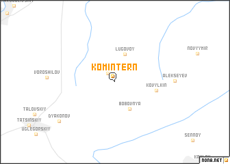 map of Komintern