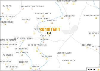 map of Komintern