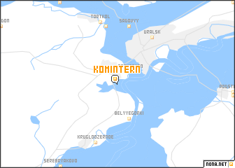 map of Komintern