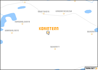 map of Komintern