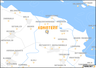 map of Komintern