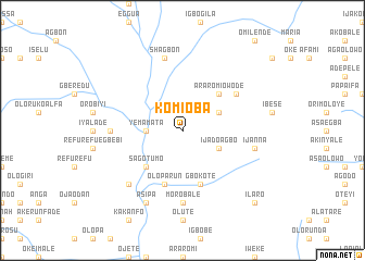 map of Komi Oba