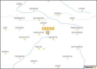 map of Kʼomīsa