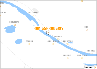 map of Komissarovskiy