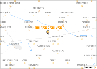 map of Komissarskiy Sad