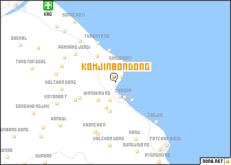 map of Komjinbon-dong