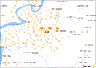 map of Kŏmjŏn-dong