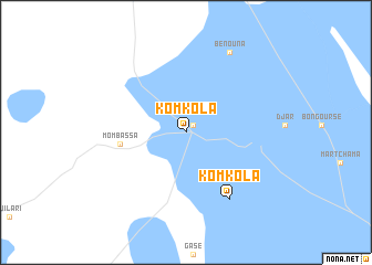 map of Komkola