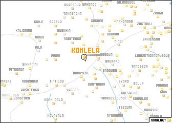 map of Komléla