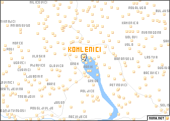 map of (( Komlenići ))