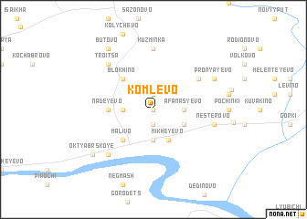 map of Komlevo