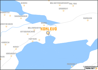 map of Komlevo