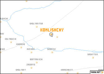 map of Komlishchy