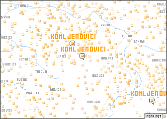 map of Komljenovići