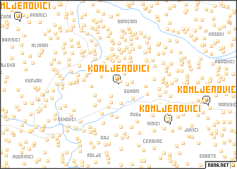 map of Komljenovići
