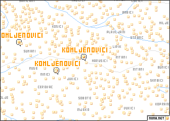 map of Komljenovići