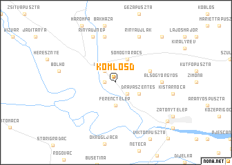 map of Komlósd