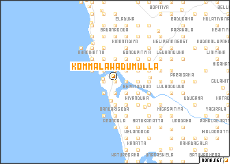 map of Kommala Wadumulla