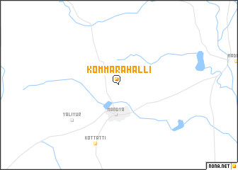 map of Kommārahalli