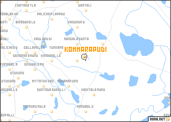 map of Kommarapūdi