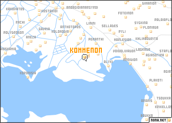 map of Komménon