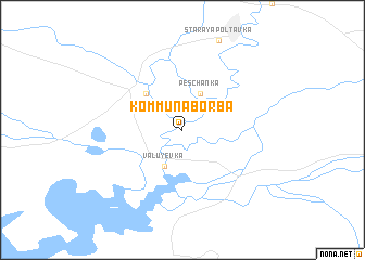 map of Kommuna-Bor\