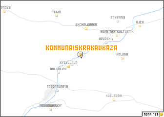 map of (( Kommuna Iskra Kavkaza ))