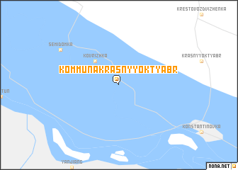 map of Kommuna Krasnyy Oktyabr\