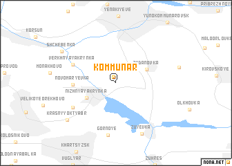 map of Kommunar