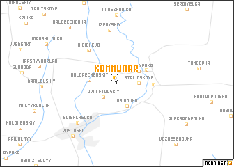 map of Kommunar