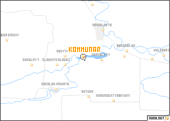 map of Kommunar