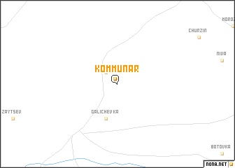 map of Kommunar