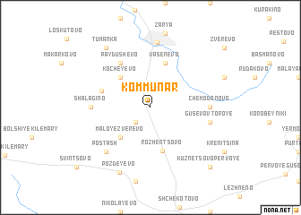 map of Kommunar