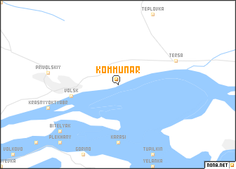 map of Kommunar