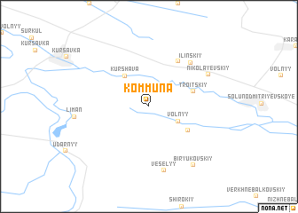 map of (( Kommuna ))